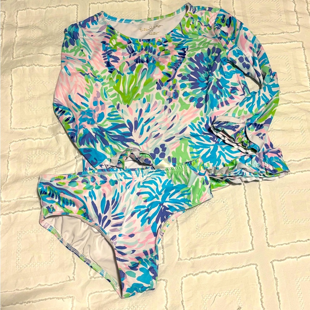 UPF 50+ Girls Clara Rashguard Swim Set